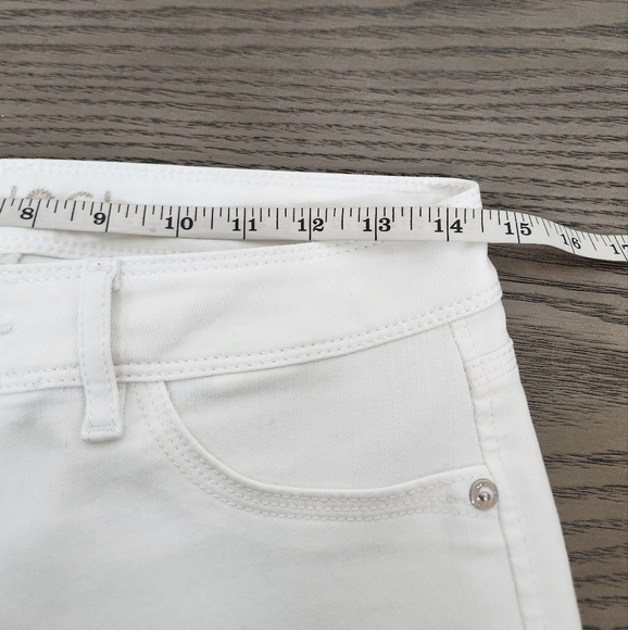 DL1961 Angel Mid Rise Skinny Ankle Jeans Womens 28 White Everyday Casual Denim - Picture 9 of 14